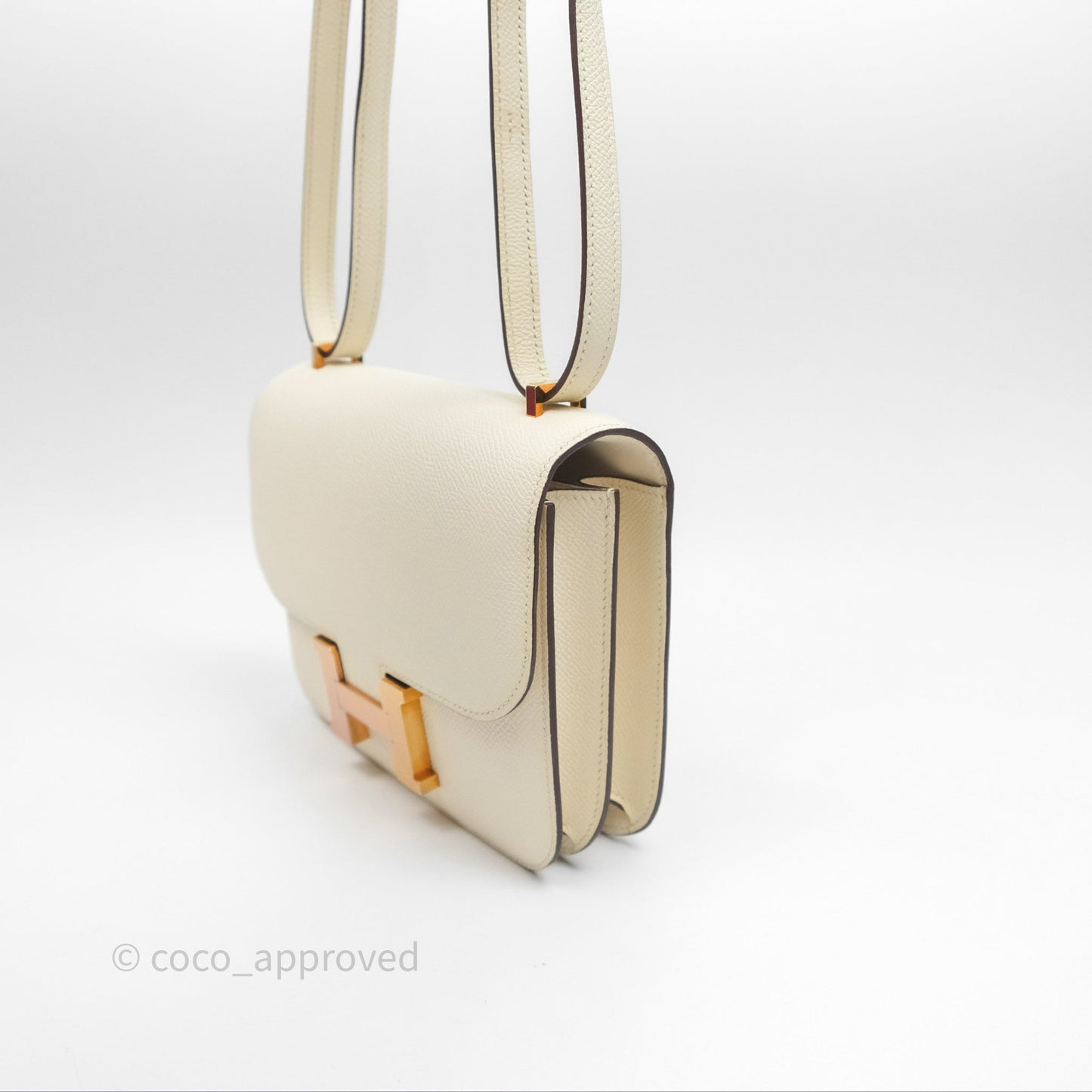 Hermès Constance Mini 18cm Nata I2 Epsom Gold Hardware