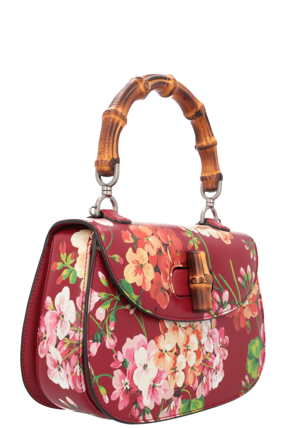 Luxury Gucci Trending 2025 Bamboo 1947 Top Handle Bag Floral