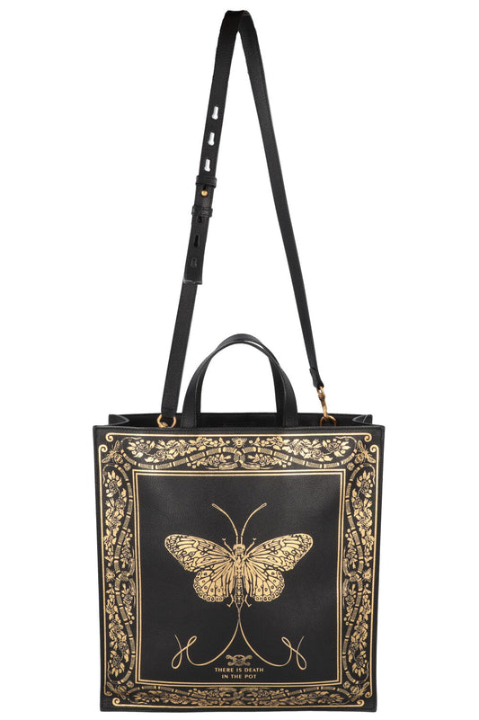 Luxury Gucci Trending 2025 Tote Butterfly Convertible Black