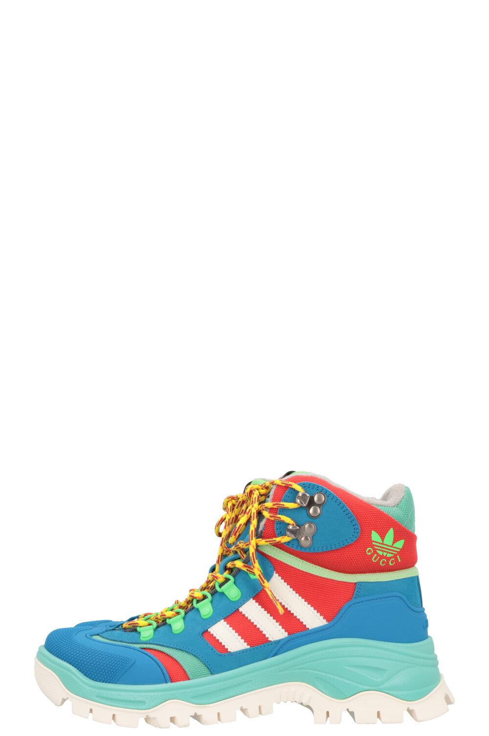 Luxury Gucci Trending 2025 x Adidas Lace Up Neon Hiking Boots