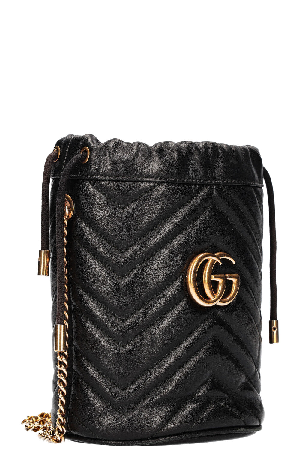Luxury Gucci Trending 2025 Marmont Mini Bucket Bag Black