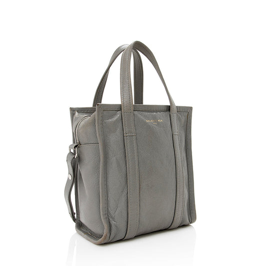 Luxury Balenciaga Agneau Bazar XS Shopper Tote (SHF-15908)