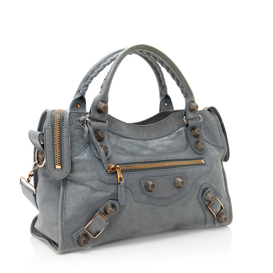 Luxury Balenciaga Agneau Giant 12 City Satchel (SHF-19492)