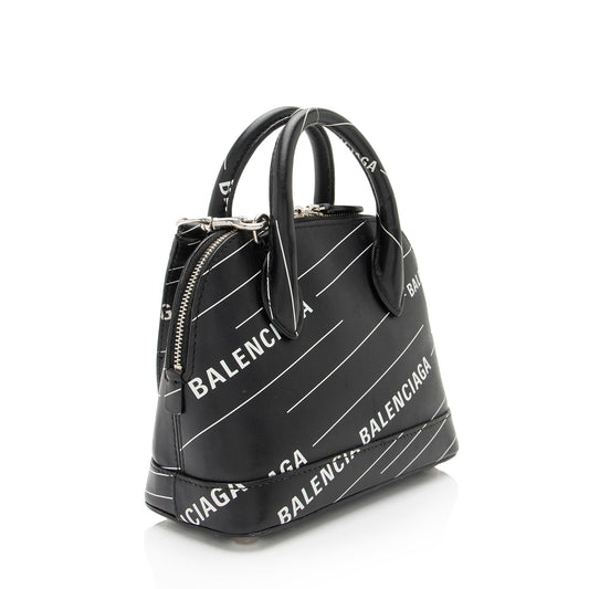 Luxury Balenciaga Calfskin Logo XXS Ville Top Handle (SHF-SiN99o)