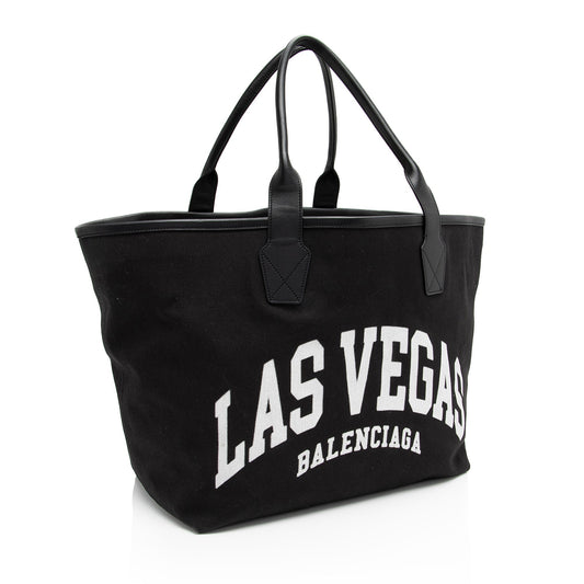 Luxury Balenciaga Canvas Las Vegas Large Tote (SHF-84zA0P)