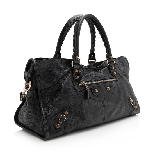 Luxury Balenciaga Chevre Giant 12 Part Time Satchel (SHF-22671)
