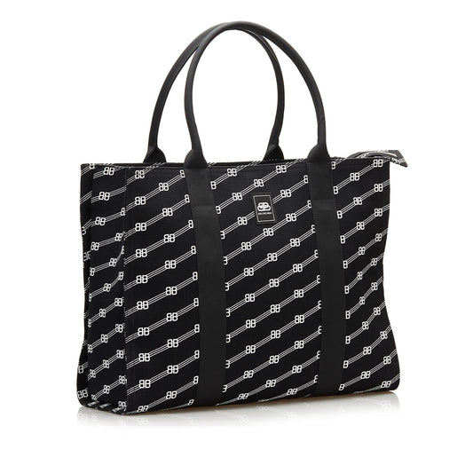 Luxury Balenciaga Large Canvas BB Tote (SHG-35379)