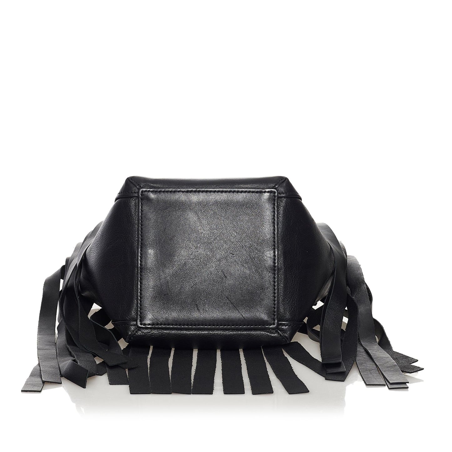 Luxury Balenciaga Laundry Cabas Fringe Leather Tote Bag (SHG-33746)