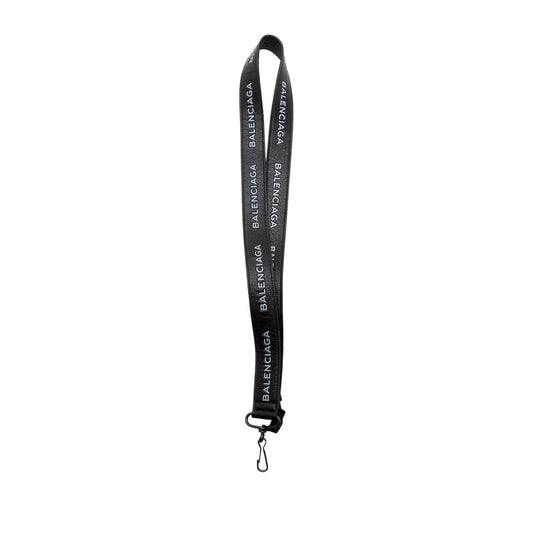 Luxury Balenciaga Leather Logo Keychain Lanyard (SHF-GojV04)