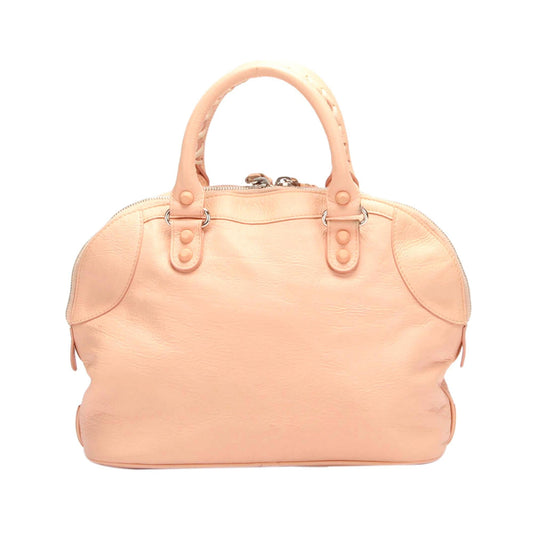 Luxury Balenciaga Motocross Classic Bowling Satchel (SHG-1o8sNW)