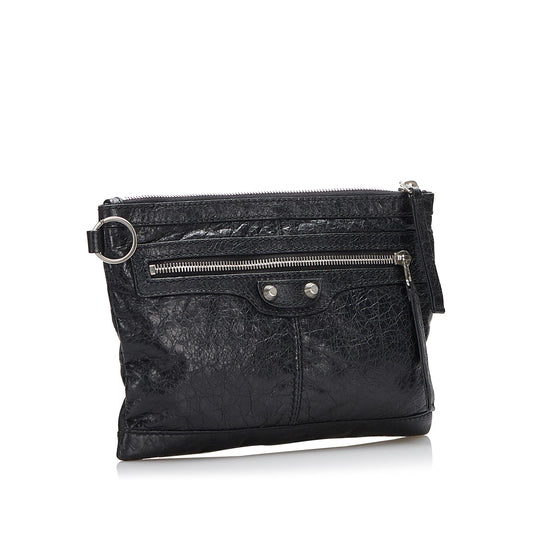 Luxury Balenciaga Motocross Classic Clip Clutch Bag (SHG-3mbKrw)
