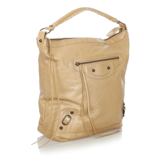 Luxury Balenciaga Motocross Classic Day Leather Shoulder Bag (SHG-23571)