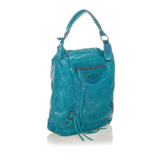 Luxury Balenciaga Motocross Classic Day Leather Shoulder Bag (SHG-27287)