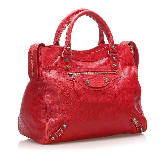 Luxury Balenciaga Motocross Giant 12 Velo Satchel (SHG-22733)