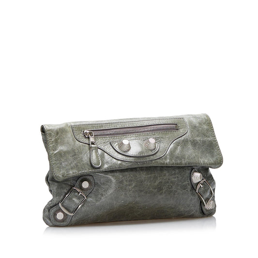 Luxury Balenciaga Motocross Giant 21 Envelope Clutch Bag (SHG-eQTFnb)