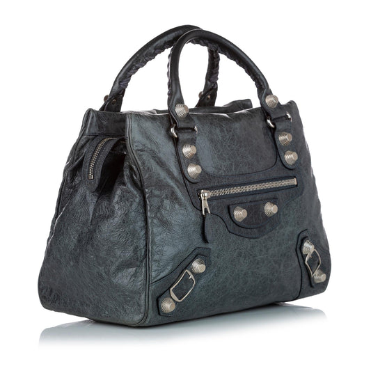 Luxury Balenciaga Motocross Giant 21 Midday Leather Handbag (SHG-24330)