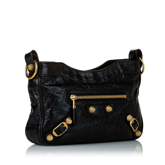 Luxury Balenciaga Motocross Hip Giant 21 Leather Crossbody Bag (SHG-32796)