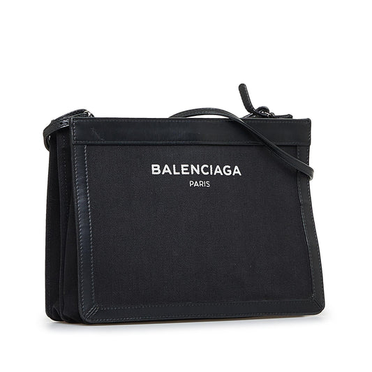 Luxury Balenciaga Navy Pochette M Crossbody (SHG-xmmUMh)