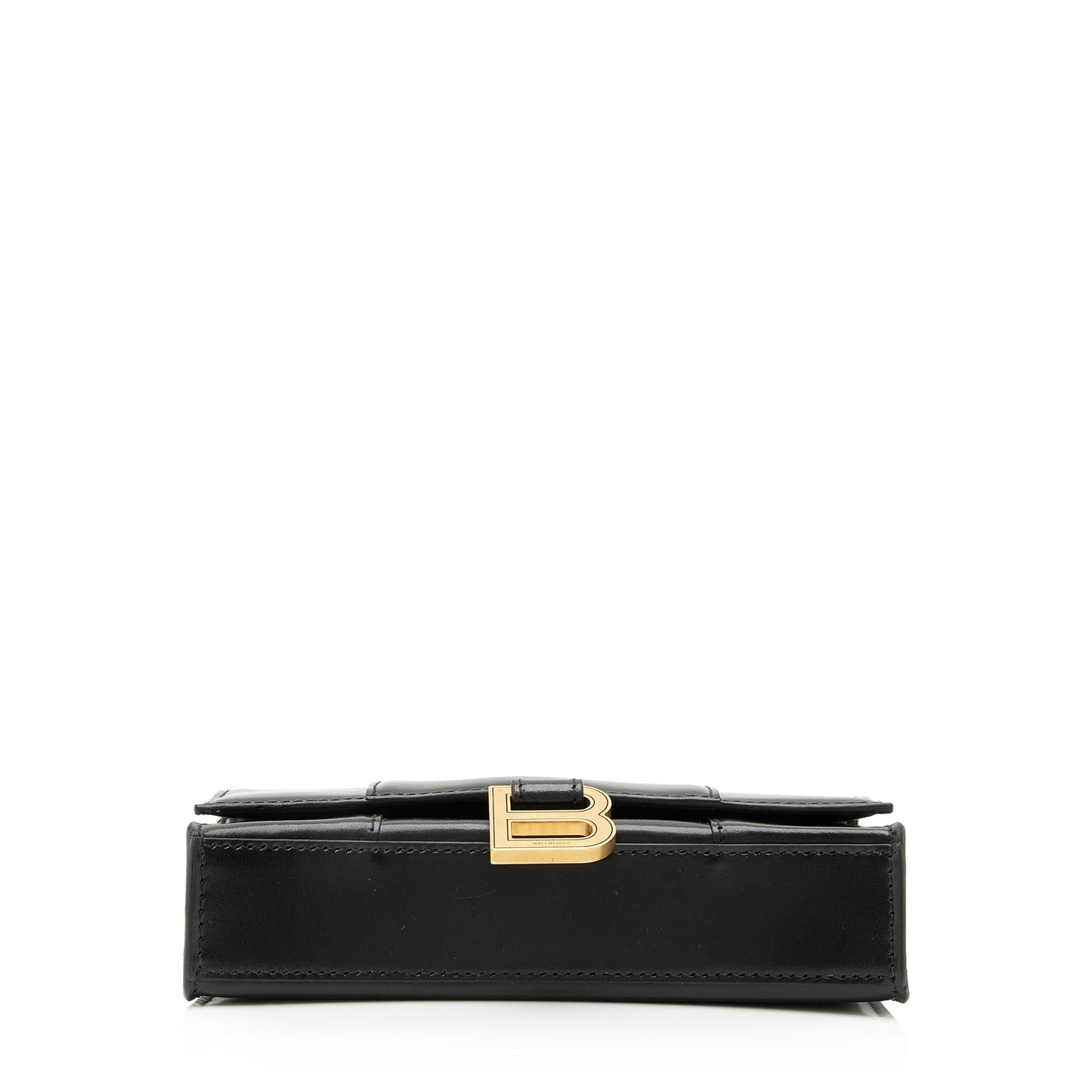 Luxury Balenciaga Shiny Calfskin Hourglass Wallet on Chain Bag (SHF-23824)