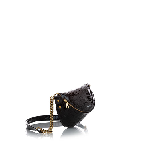 Luxury Balenciaga Souvenir Embossed Patent Leather Belt Bag (SHG-27024)