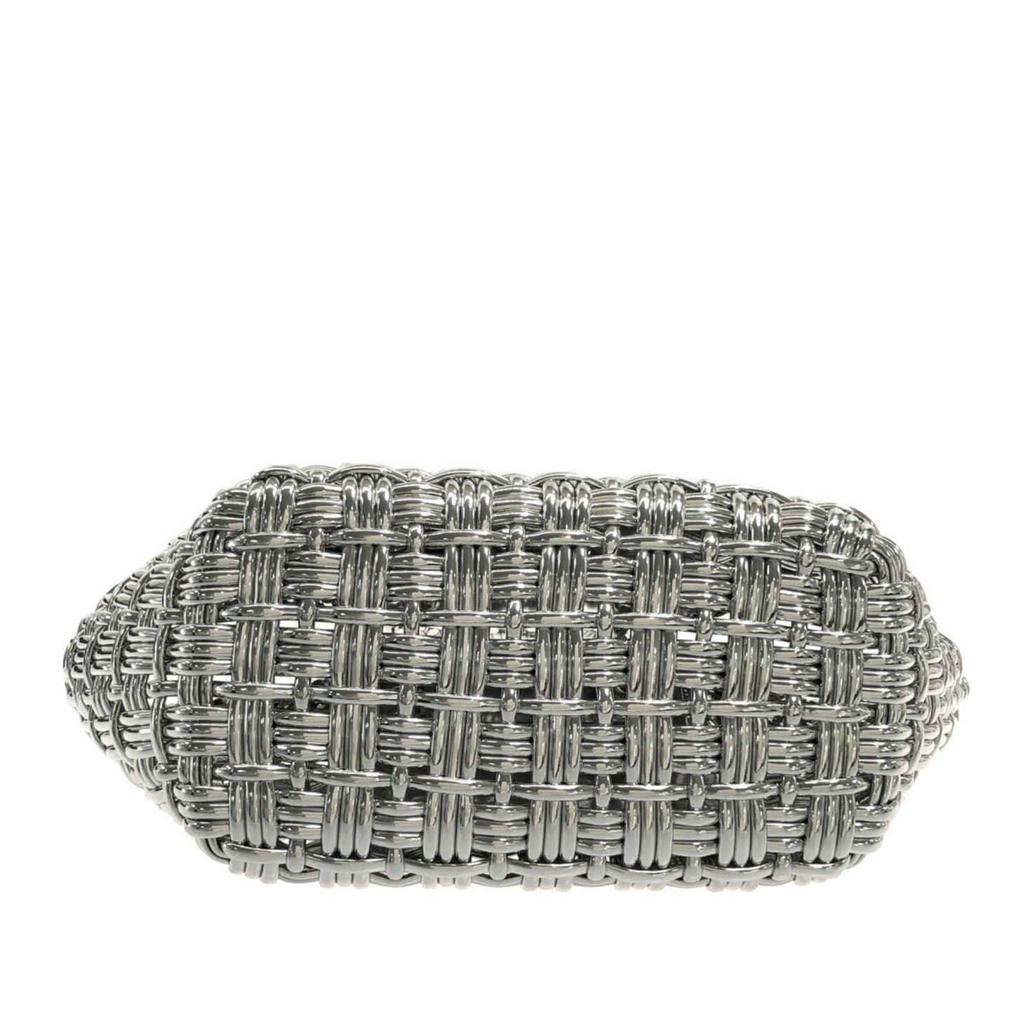 Luxury Balenciaga XS Mettalic Woven Bistrot Panier Tote (SHG-iHAY00)