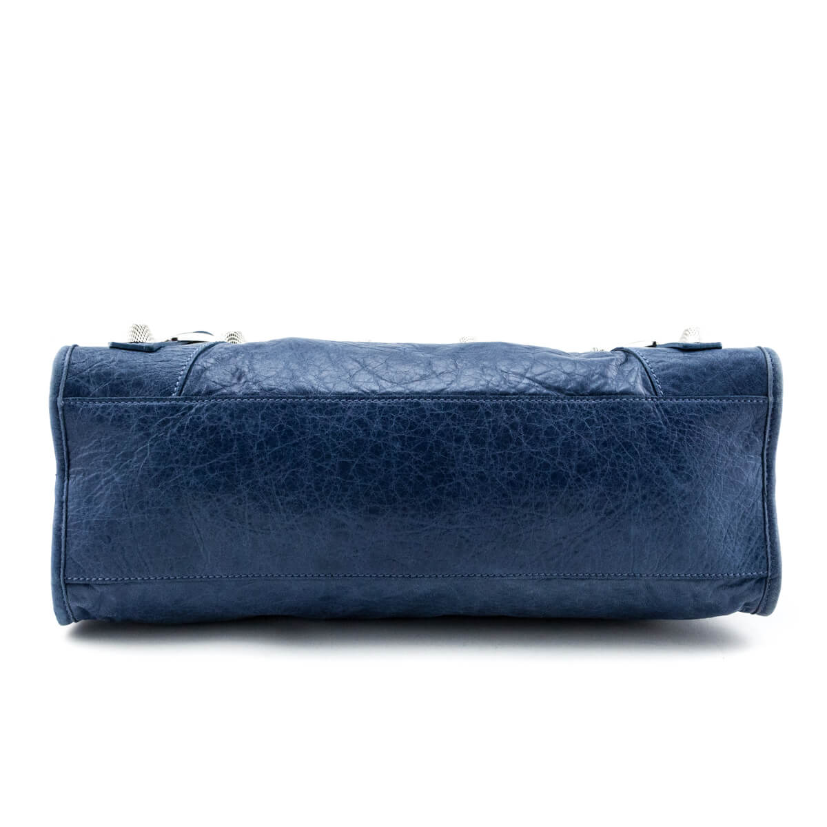 Luxury Balenciaga Ocean Goatskin Giant 21 Silver City Bag