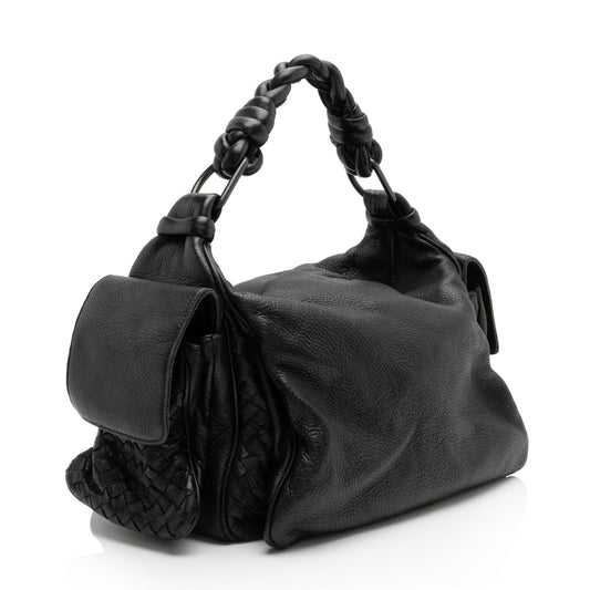 Luxury Bottega Veneta Cervo Cocker Satchel (SHF-wvkJeH)
