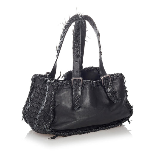 Luxury Bottega Veneta Intrecciato Leather Handbag (SHG-27217)