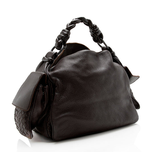 Luxury Bottega Veneta Intrecciato Leather Shoulder Bag (SHF-14344)