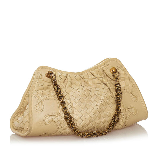 Luxury Bottega Veneta Intrecciato Leather Shoulder Bag (SHG-28138)