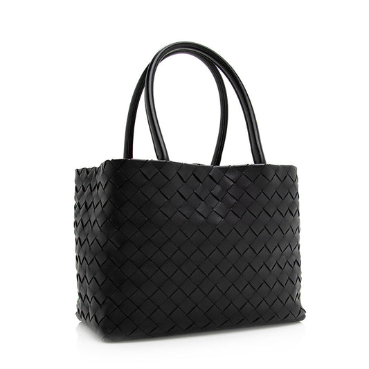 Luxury Bottega Veneta Intrecciato Leather Small Tote (SHF-20324)