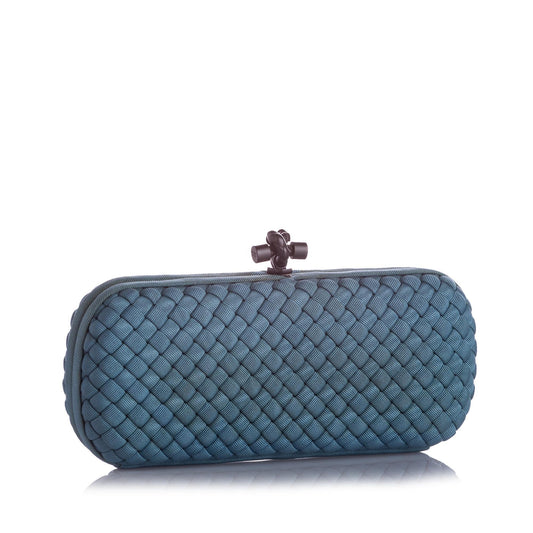 Luxury Bottega Veneta Knot Silk Clutch Bag (SHG-22721)