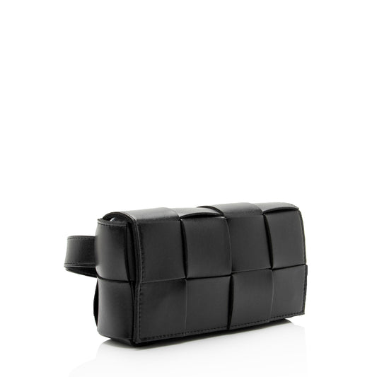Luxury Bottega Veneta Lambskin Cassette Belt Bag (SHF-NRy7kE)