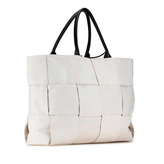 Luxury Bottega Veneta Large Maxi Intrecciato Canvas Arco Tote (SHG-LPrhp9)