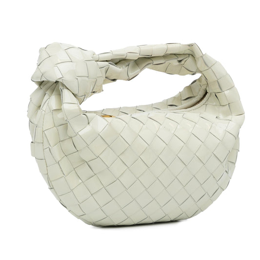 Luxury Bottega Veneta Mini Patent Intrecciato Jodie (SHG-ahL82g)