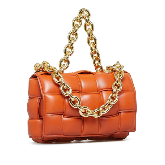 Luxury Bottega Veneta Padded Cassette Chain Satchel (SHG-Y9CA1z)
