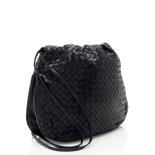 Luxury Bottega Veneta Vintage Intrecciato Nappa Drawstring Crossbody (SHF-oaFdRX)