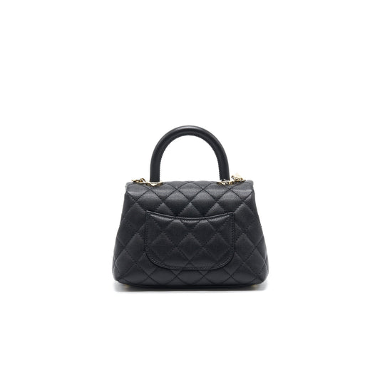 Chanel Coco Handle Extra Mini Black LGHW serial30