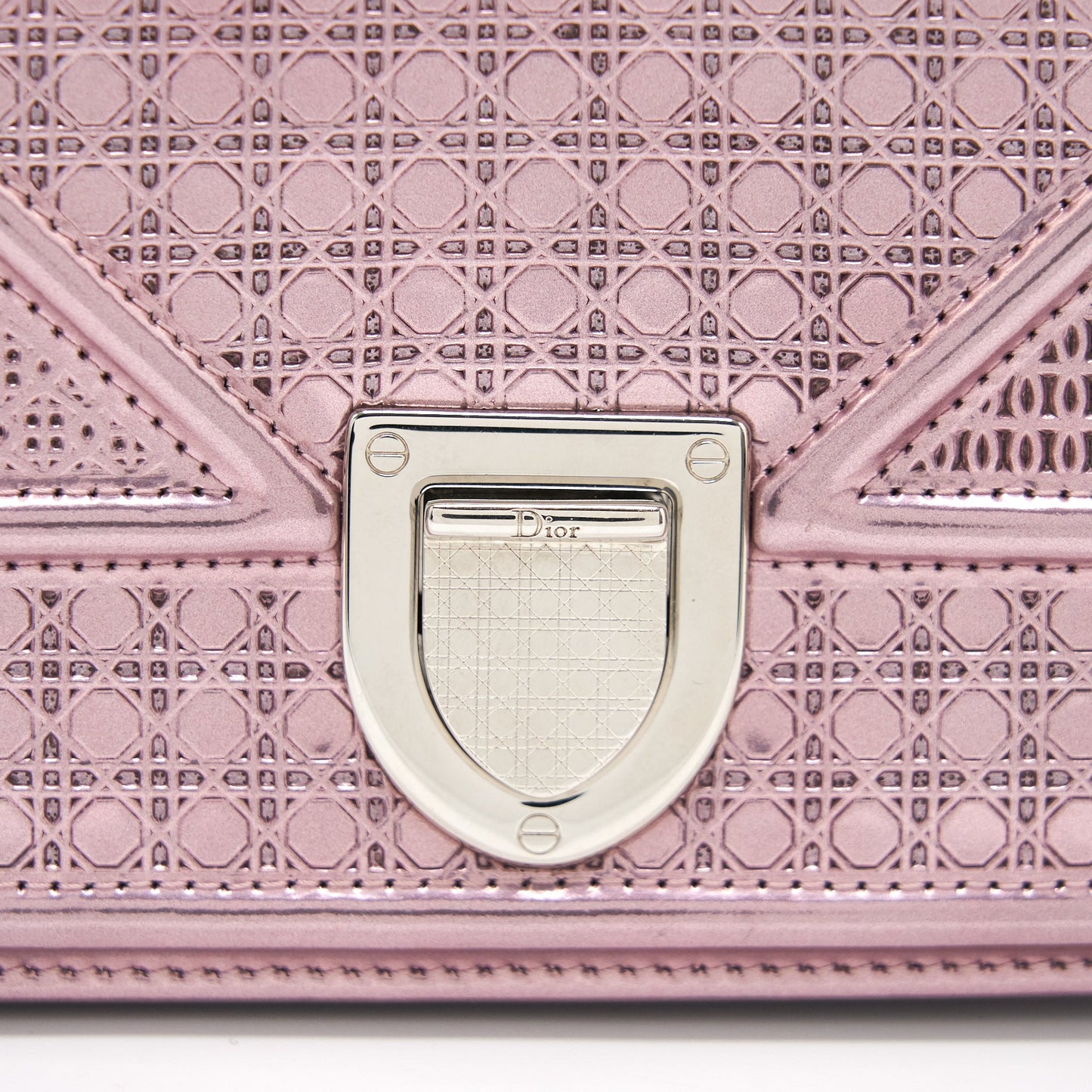Dior Diorama Small Metallic Pink SHW