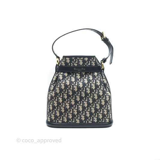 Christian Dior Medium O C'est Dior Bucket Bag Blue Dior Oblique Jacquard