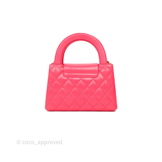 Chanel Kelly Bag Pink Shiny Calfskin Aged Gold Hardware