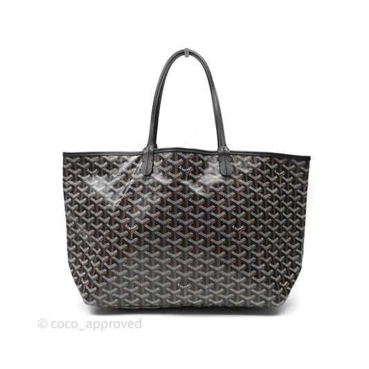 Goyard Saint Louis Tote Bag PM Black Noir Canvas