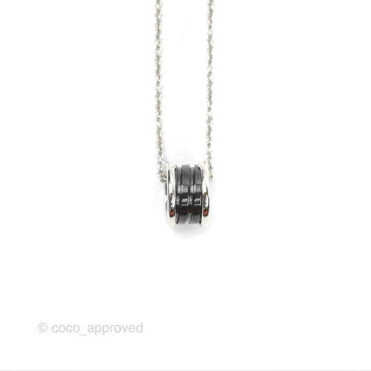 Bvlgari Save the Children Zero1 Necklace Black Ceramic Sterling Silver