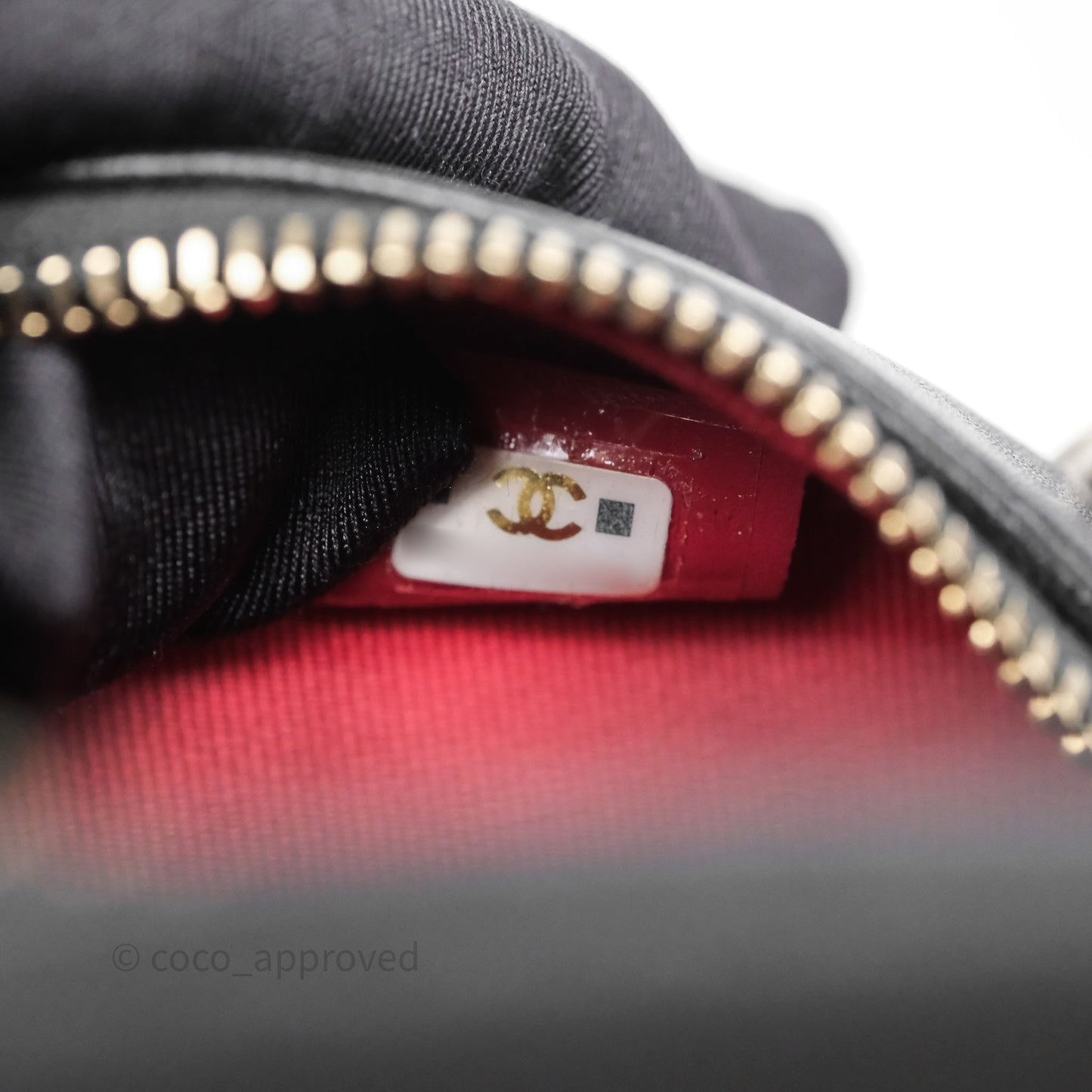 Chanel 19 Round Clutch With Chain Black Mixed Hardware