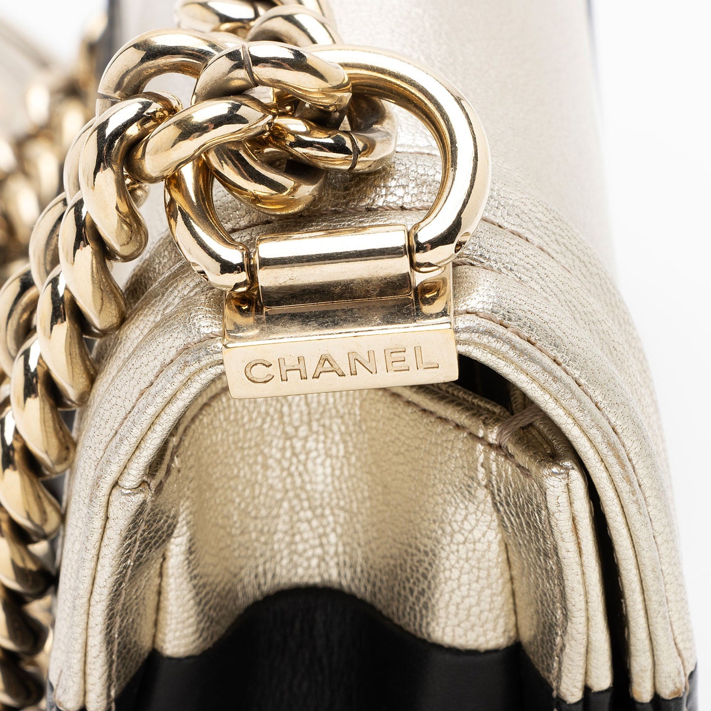 Chanel Bicolor Calfskin Small Boy Bag
