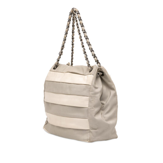 Chanel Bicolor Nylon Grosgrain Reissue 2.55 Shopping Tote