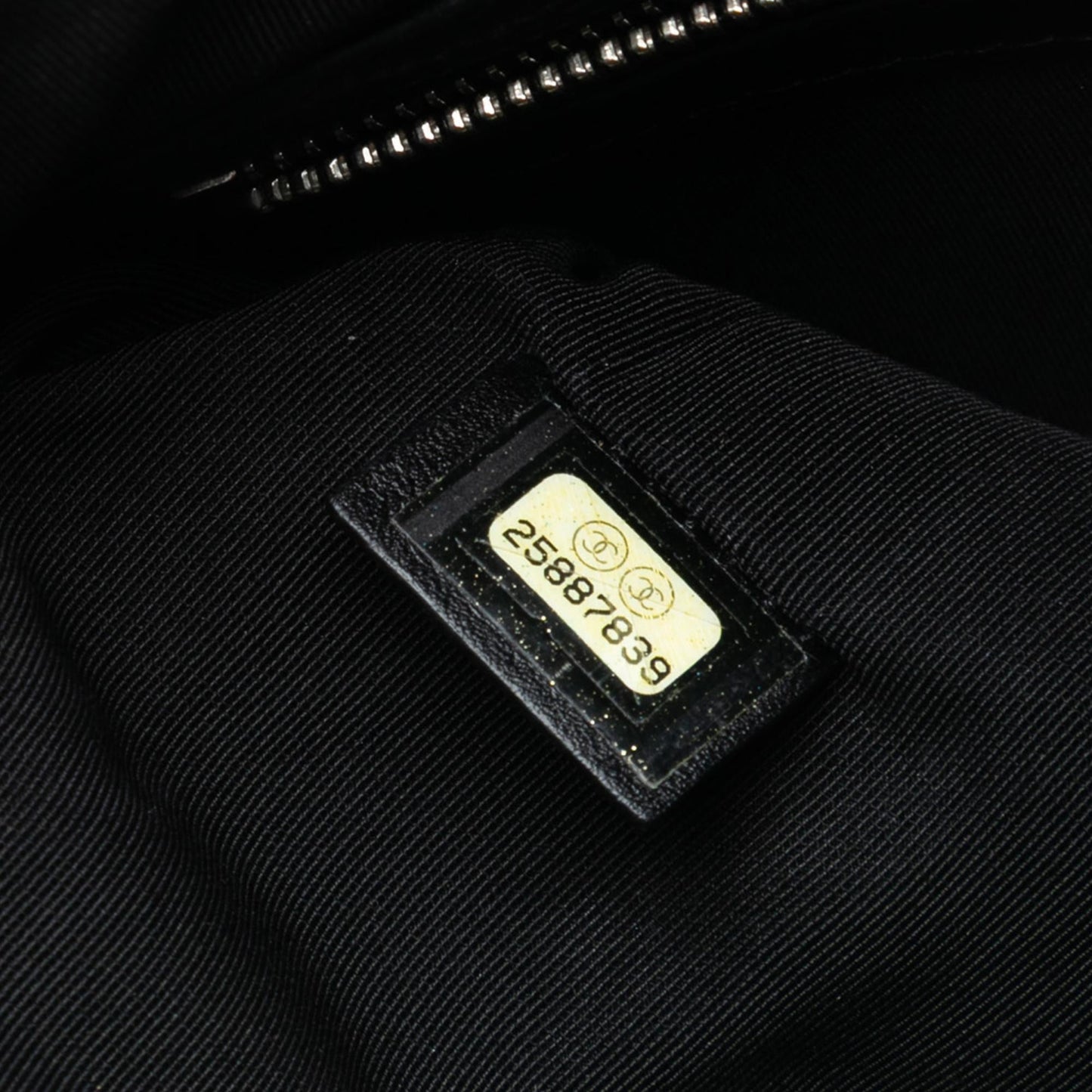 Chanel CC Chevron Calfskin Clutch