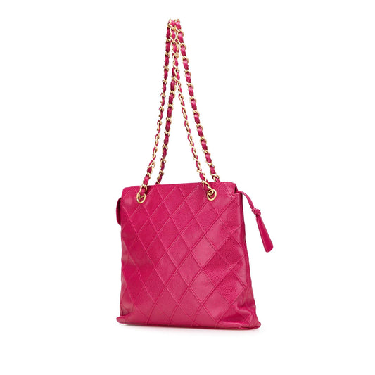 Chanel CC Quilted Caviar Chain Tote