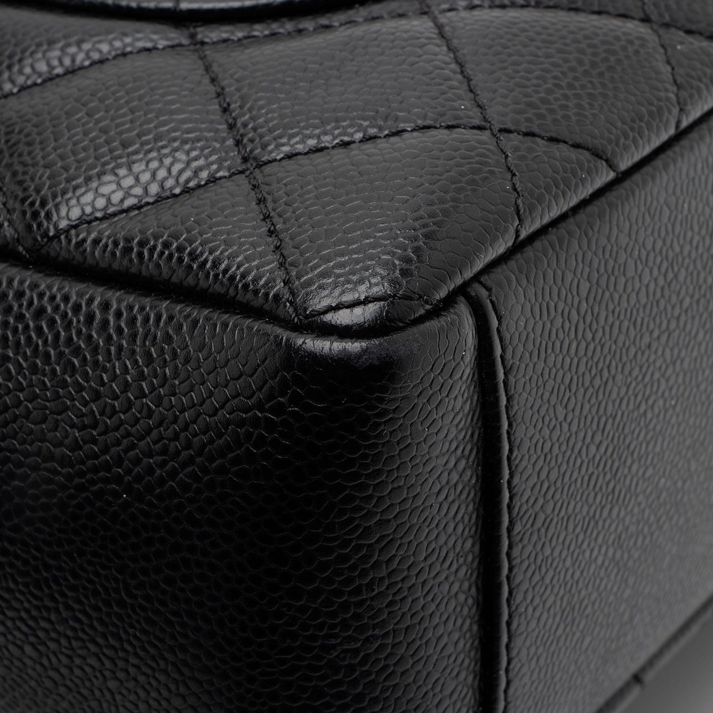 Chanel Caviar Leather Petite Shopping Tote