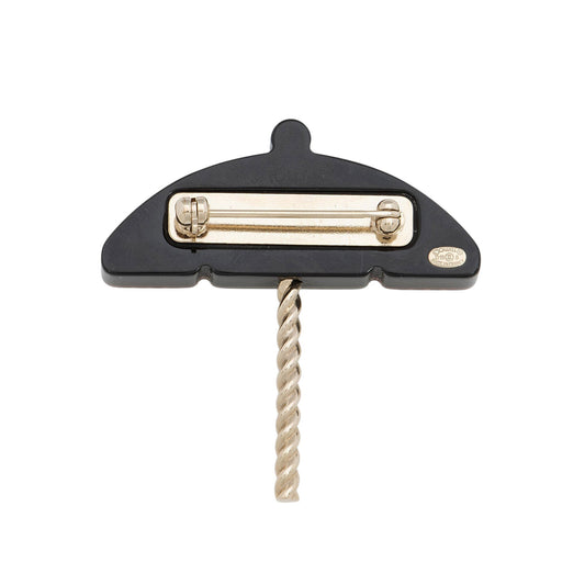 Chanel Enamel Pearl CC Umbrella Brooch